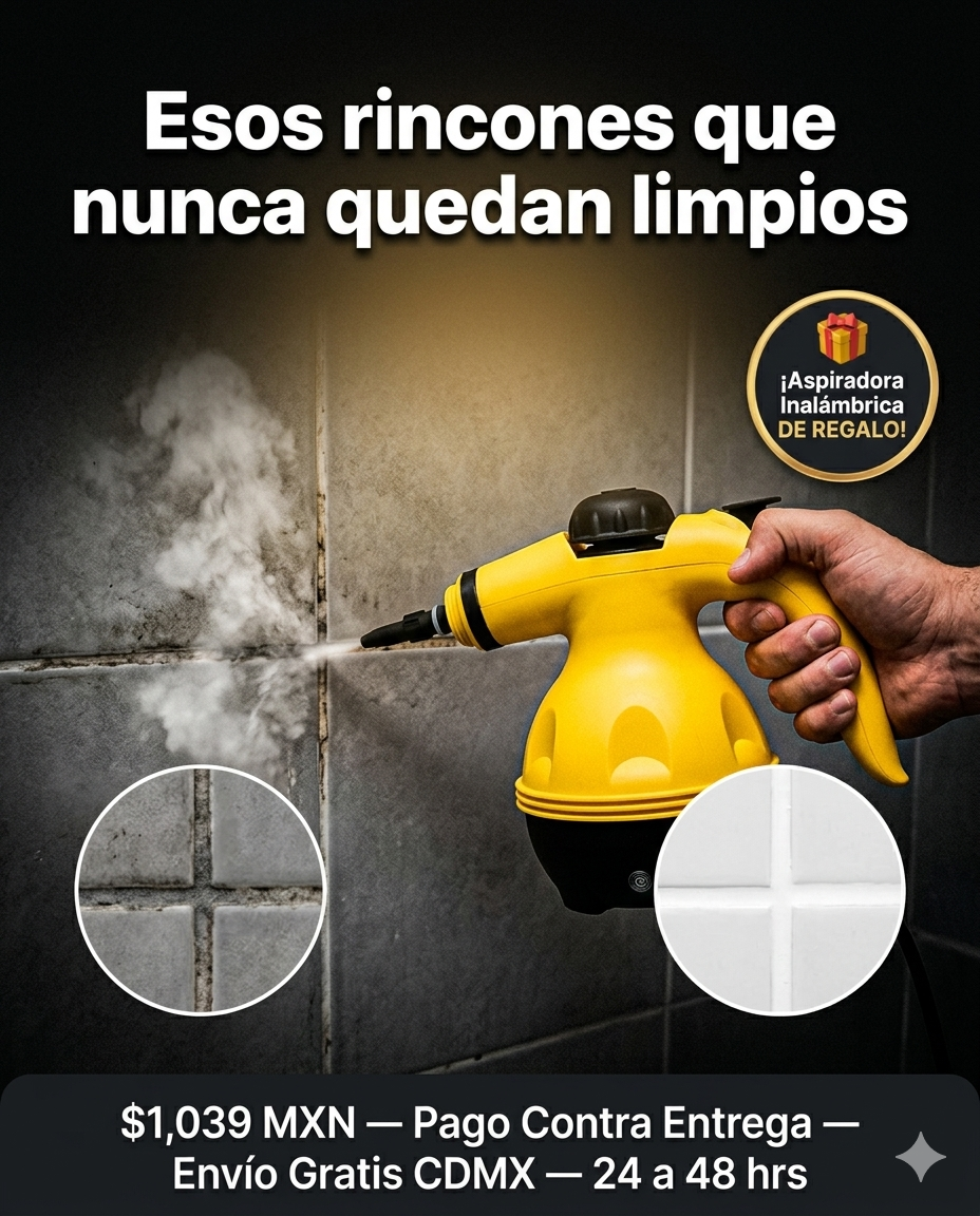 Limpiadora a Vapor + Aspiradora portatil de REGALO — Envío Gratis y Pago al Recibir